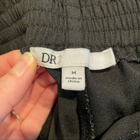 DR2 Daniel Rainn Black Tie Waist Dressy Shorts Womens M Stretch Beachy Casual - Picture 4 of 8